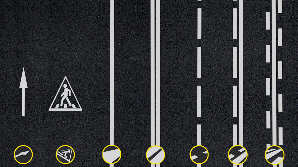 Shmel road marking